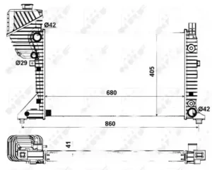 55349A NRF Chłodnica wody