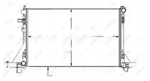 dCi 130, dCi 145, dCi 165 NISSAN INTERSTAR Chłodnica wody NRF