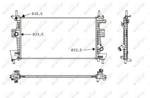 1.6 Ti, 1.6, 1.6 LPG, 2.0, Electric FORD FOCUS III Chłodnica wody NRF