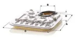 Filtr hydrauliczny skrzyni biegów AUDI 80 B2 MANN-FILTER