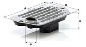 Filtr hydrauliczny skrzyni biegów h 2120 x kit AUDI 100 C3 MANN-FILTER