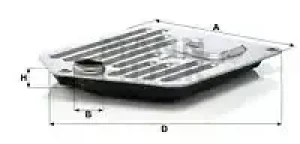 Filtr hydrauliczny skrzyni biegów h 2522 x kit BMW 8 E31 MANN-FILTER