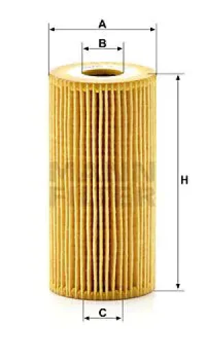 Filtr oleju hu 7027 z KIA SORENTO II MANN-FILTER