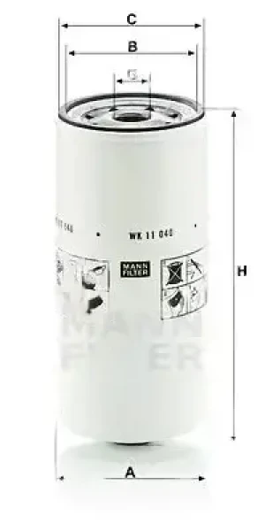9330, 9430,, 9530,, 9630, Filtr paliwa wk 11 040 x JOHN DEERE Series 9030 MANN-FILTER