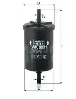 1.8 Filtr paliwa PEUGEOT 405 II MANN-FILTER
