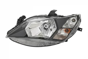 Reflektor lampa prawa z silniczkiem do regulacji z żarówką SEAT IBIZA IV VALEO