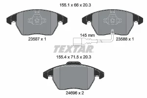 Klocki hamulcowe przód VW GOLF 5 TEXTAR