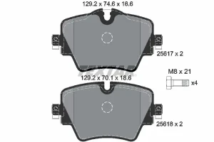 Klocki hamulcowe przód MINI CABRIO F57 III TEXTAR