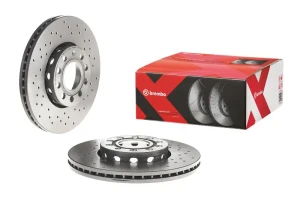 Tarcza hamulcowa przód perforowana AUDI A6 C5 BREMBO