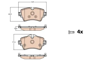 Klocki hamulcowe przód BMW 2 F46 TRW