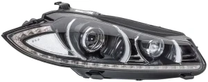 Reflektor lampa prawa bi-ksenon led z silniczkiem do regulacji z lampą wyładowczą xenon JAGUAR XF I HELLA