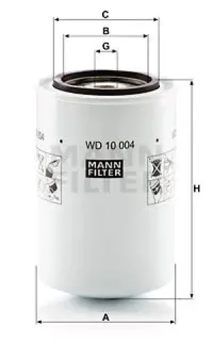 Filtr hydrauliczny skrzyni biegów VOLVO None MANN-FILTER