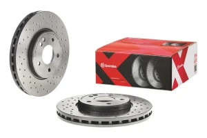 Tarcza hamulcowa przód perforowana MERCEDES-BENZ W203 BREMBO