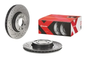 Tarcza hamulcowa przód perforowana RENAULT MEGANE II Kombi (KM0/1_) BREMBO
