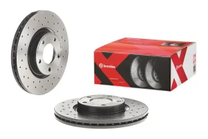 Tarcza hamulcowa przód perforowana MAZDA 3 II BREMBO