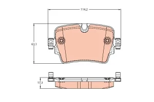 Klocki hamulcowe tył JAGUAR F-TYPE TRW