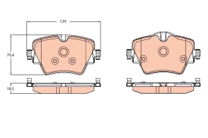Klocki hamulcowe przód MINI MINI F56 III TRW