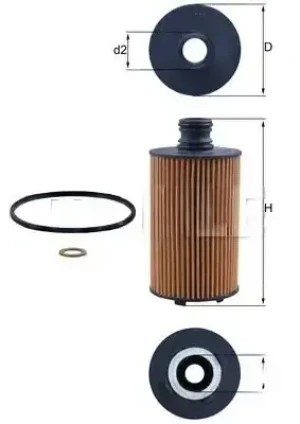 Filtr oleju SSANGYONG MUSSO KNECHT