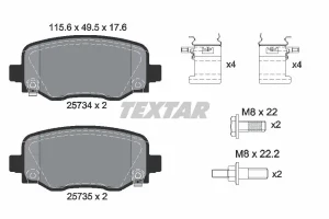 Klocki hamulcowe tył CHRYSLER 200 TEXTAR