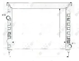1.3 D FIAT STRADA Chłodnica wody NRF