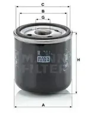 Filtr oleju DEUTZ-FAHR AGROFARM MANN-FILTER