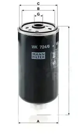 T4.75,, T4.75, T4.55, Filtr paliwa NEW HOLLAND T4 (PowerStar) MANN-FILTER