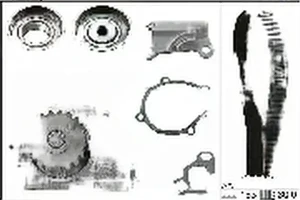 2.0 DI MAZDA MPV II Zestaw rozrządu + pompa wodna INA