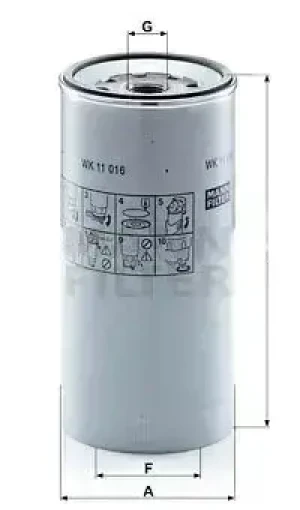 ES, AD, AT, AS Filtr paliwa wk 11 016 z IVECO STRALIS I MANN-FILTER