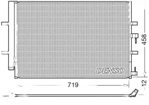 2.0, 2.2 TDCi Skraplacz chłodnica klimatyzacji z osuszaczem FORD TRANSIT DENSO
