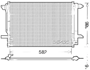 1.6 TDI, 2.0 TFSI, 2.5, 1.2 TSI, 1.4 TSI, 2.0 TDI, 2.0 TSI Skraplacz chłodnica klimatyzacji VW BEETLE DENSO