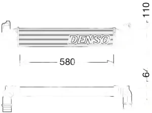 DIT09117 DENSO Chłodnica powietrza intercooler