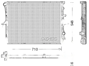 3.2 V6, 4.2 V8, 3.0 V6, 5.0 V10, 6.0 W12, 3.6 V6, 5.0 R50 VW TOUAREG I Chłodnica wody DENSO