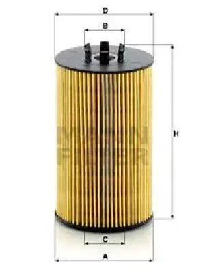 Filtr oleju hu 8012 z MERCEDES-BENZ SL R230 MANN-FILTER