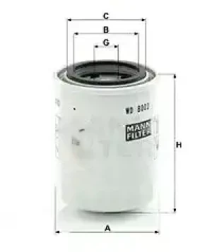 WD 8002 MANN-FILTER Filtr oleju