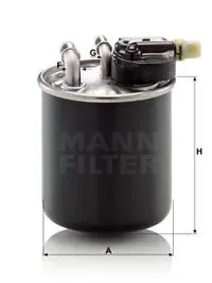 WK 820/22 MANN-FILTER Filtr paliwa