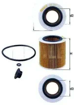Filtr oleju BMW 3 F30 F80 KNECHT