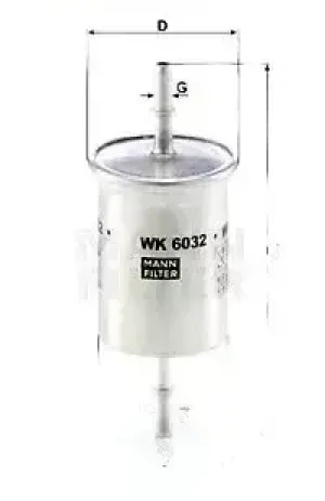 WK 6032 MANN-FILTER Filtr paliwa