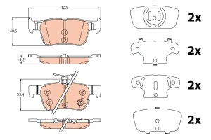 Klocki hamulcowe tył FORD FOCUS IV TRW