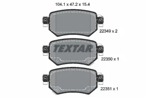 Klocki hamulcowe tył MAZDA 6 III TEXTAR