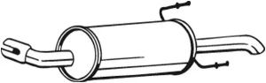 185-473 BOSAL Tłumik końcowy