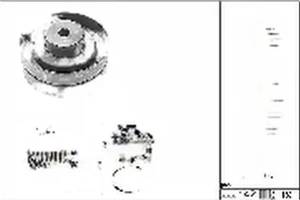 2.2 E, 2.3 E, 2.0 AUDI 90 B3 Kit de distribution + pompe à eau INA