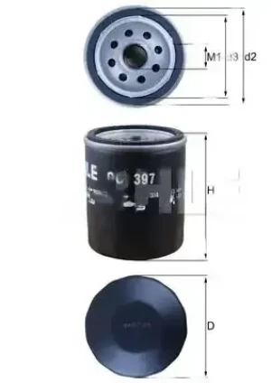 Filtr oleju FIAT 500X KNECHT