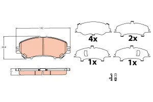 GDB3622 TRW Klocki hamulcowe przód