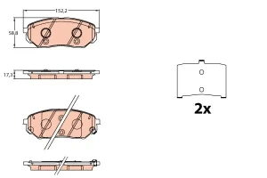 GDB3638 TRW Klocki hamulcowe przód