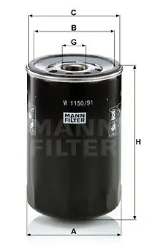 Filtr hydrauliczny skrzyni biegów FIAT 88 MANN-FILTER