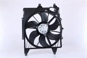 Wentylator chłodnicy z ramą RENAULT THALIA I 1.9 D, 1.6 16V, 1.4, 1.2 16V, 1.6, 1.5 dCi, 1.4 16V NISSENS