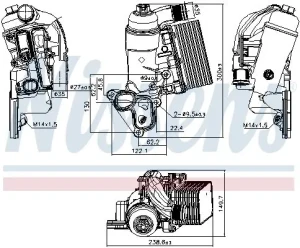 2.3 dCi Chłodnica oleju silnikowego RENAULT MASTER III NISSENS