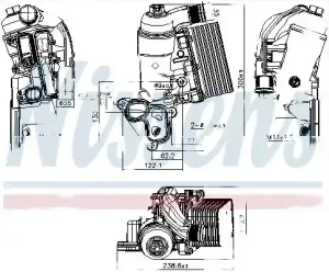 2.3 CDTI Chłodnica oleju silnikowego OPEL MOVANO B Skrzynia (X62) NISSENS