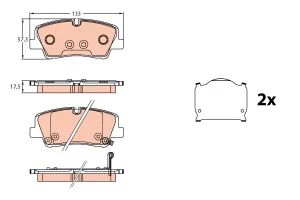 Klocki hamulcowe tył HYUNDAI H350 TRW