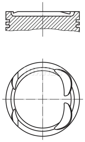 2.0 NISSAN PRIMASTAR Tłok silnika MAHLE